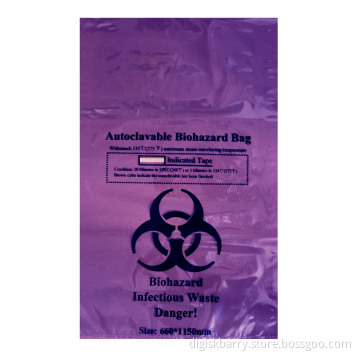 Autoclavable Biohazard Waste Bag (Purple Color)